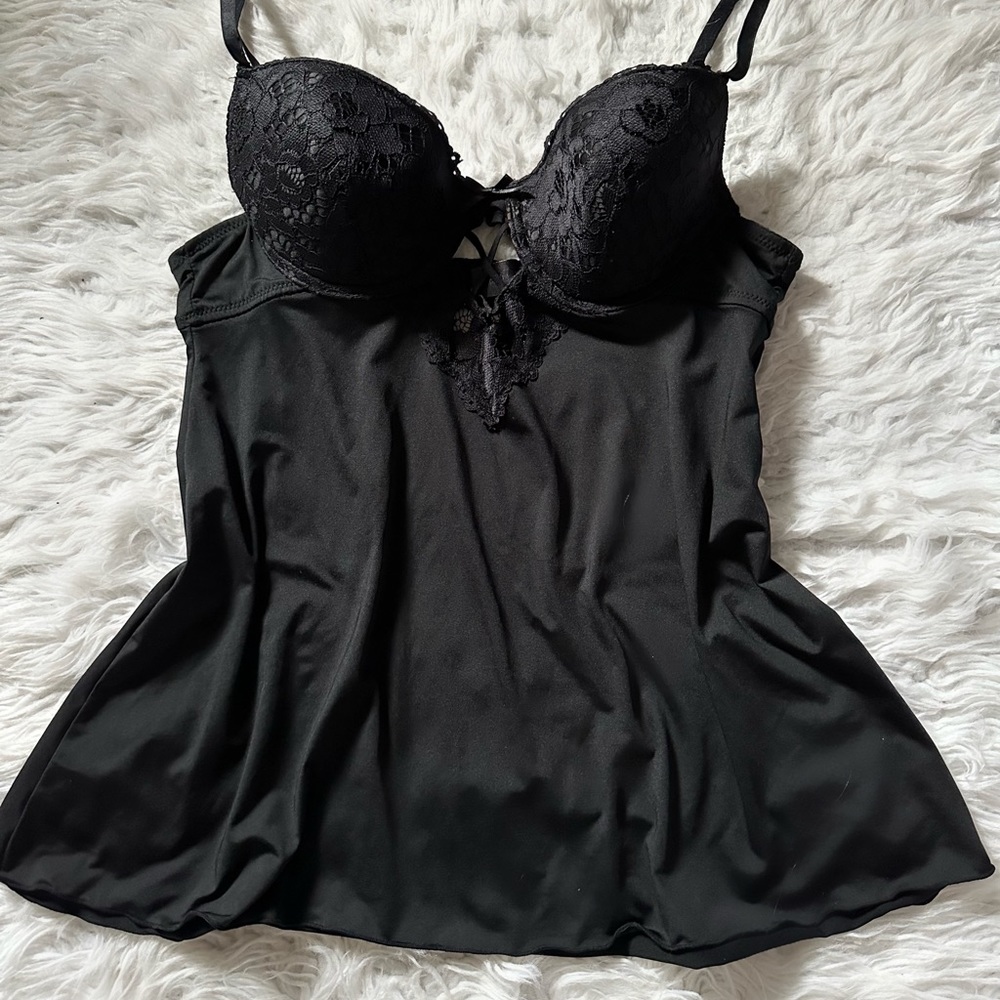 Sexy black lingerie top